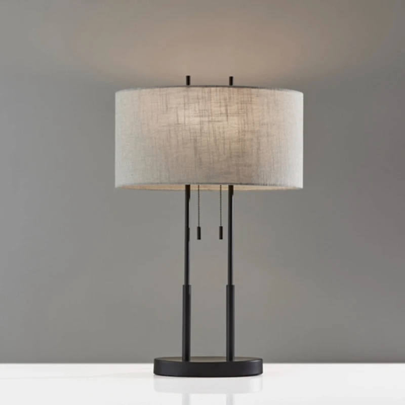 Antique Bronze Duet Table Lamp