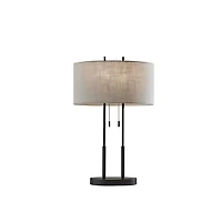 Antique Bronze Duet Table Lamp