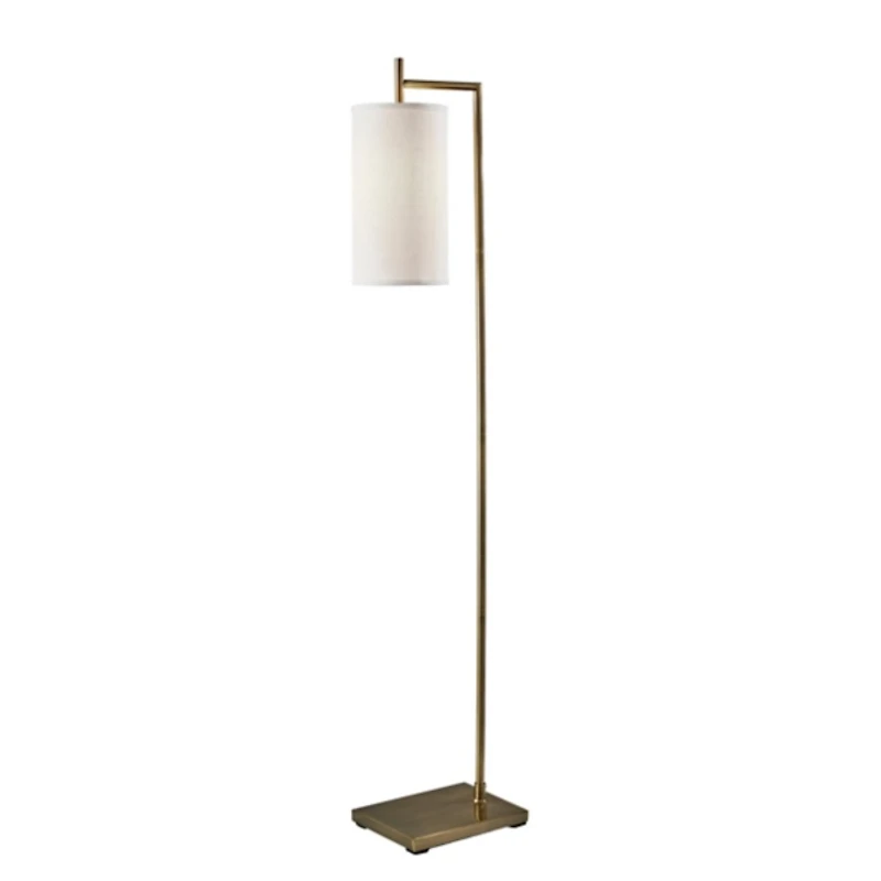Leon Antique Brass Metal Floor Lamp