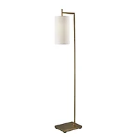 Leon Antique Brass Metal Floor Lamp