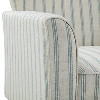 Gustaf Blue Striped Armchair