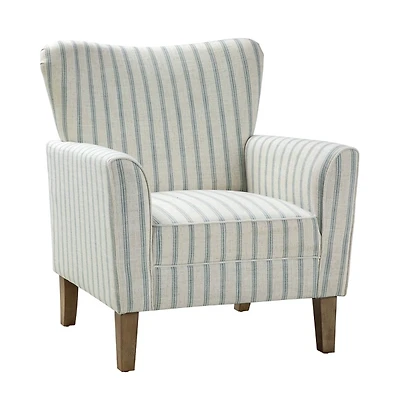 Gustaf Blue Striped Armchair