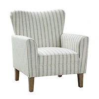 Gustaf Blue Striped Armchair
