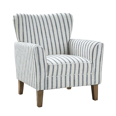 Gustaf Navy Striped Armchair