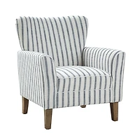 Gustaf Navy Striped Armchair
