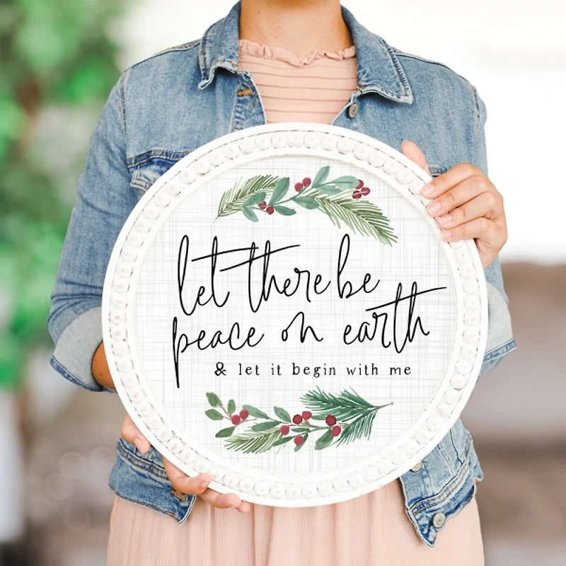 Let There Be Peace on Earth Wall Plaque