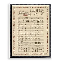 Jingle Bells Christmas Hymn Wall Plaque