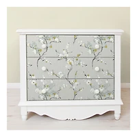 Gray Japanese Blossom Peel & Stick Wallpaper