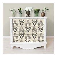 Folk Tulip Peel and Stick Wallpaper