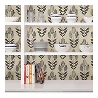 Folk Tulip Peel and Stick Wallpaper