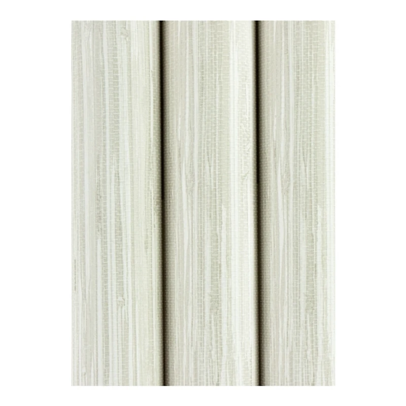 Cream Grassweave Plastic Peel and Stick Wallpaper