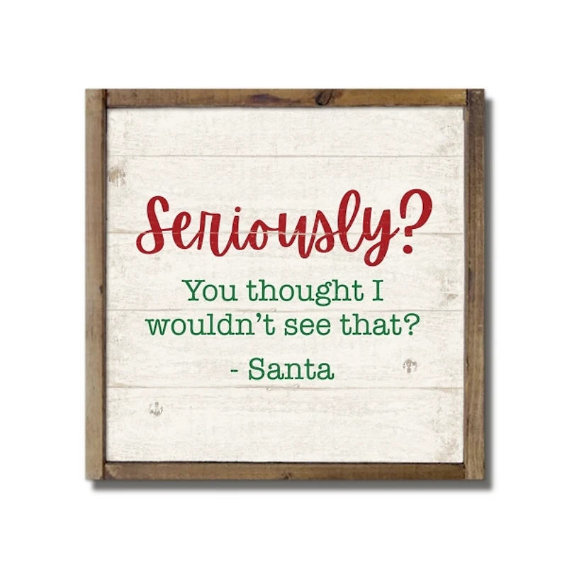 Seriously See That Christmas Wall Plaque