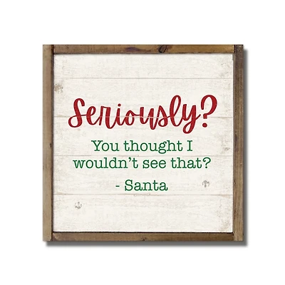 Seriously See That Christmas Wall Plaque