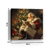 Santa's Stories Canvas Art Print