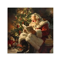 Santa's Stories Canvas Art Print