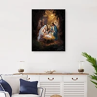 Warm Nativity Scene Canvas Art Print, 24x30 in.
