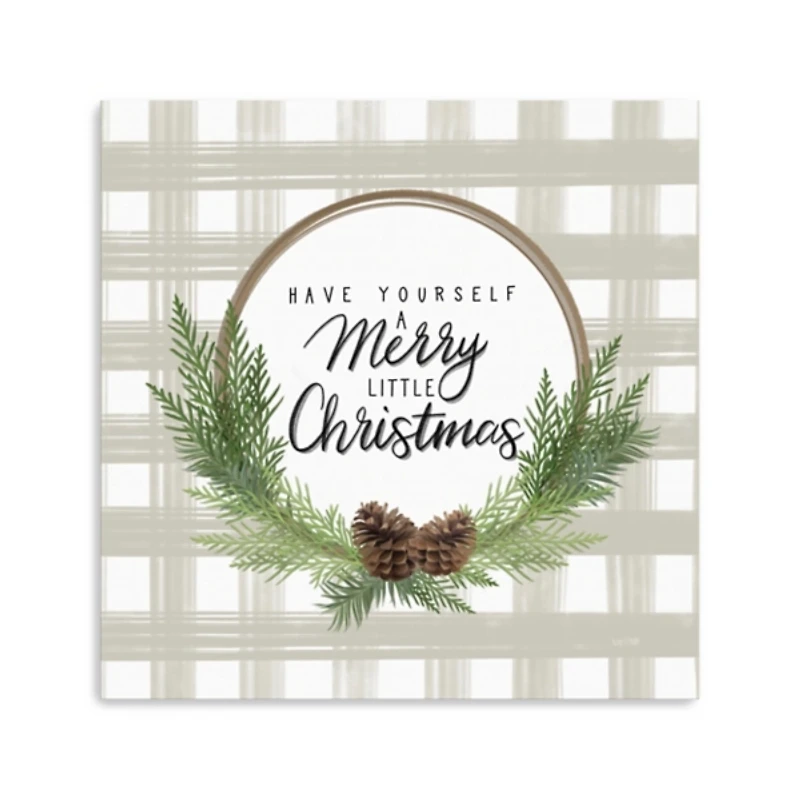 Buffalo Check Christmas Canvas Print, 30x30 in.