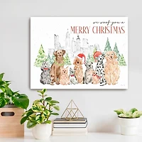 Woof You a Merry Christmas Canvas Print