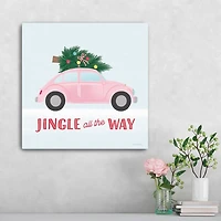 Jingle All the Way Car Canvas Art Print