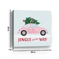 Jingle All the Way Car Canvas Art Print