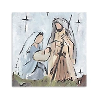 Starry Nativity Canvas Art Print