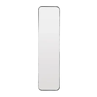 Black Rectangle Beveled Wall Mirror