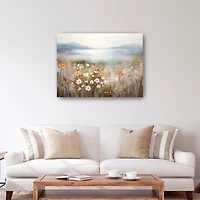 Floral Scenic Ocean Canvas Art Print, 40x30 in.