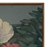 Moody Floral Bouquet Framed Canvas Art Print