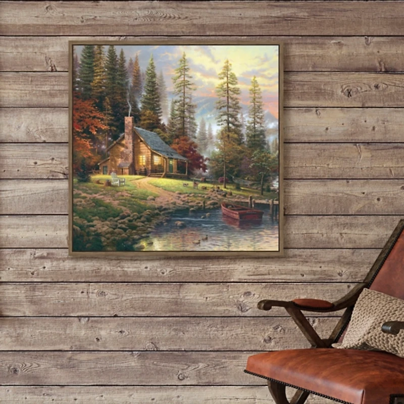 Peaceful Retreat Framed Canvas Art Print
