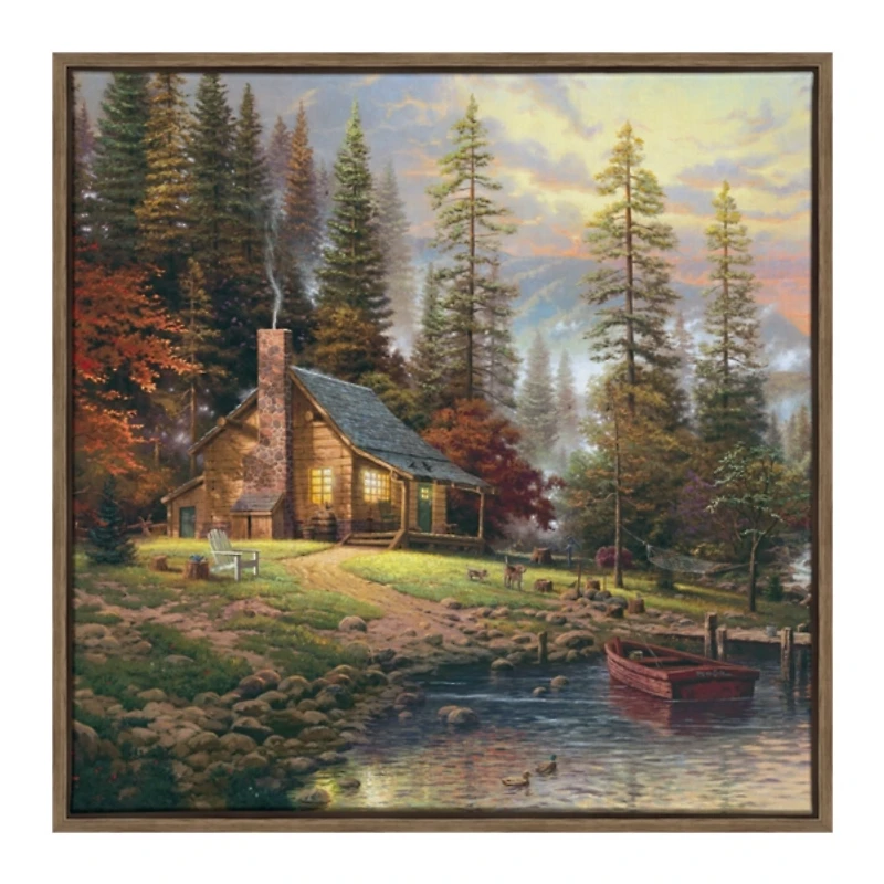 Peaceful Retreat Framed Canvas Art Print