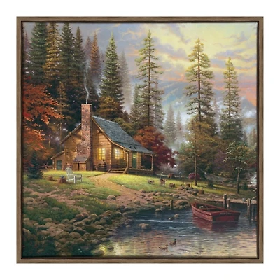 Peaceful Retreat Framed Canvas Art Print