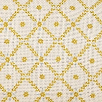 Mustard Geometric Floral Indoor/Outdoor Pillow