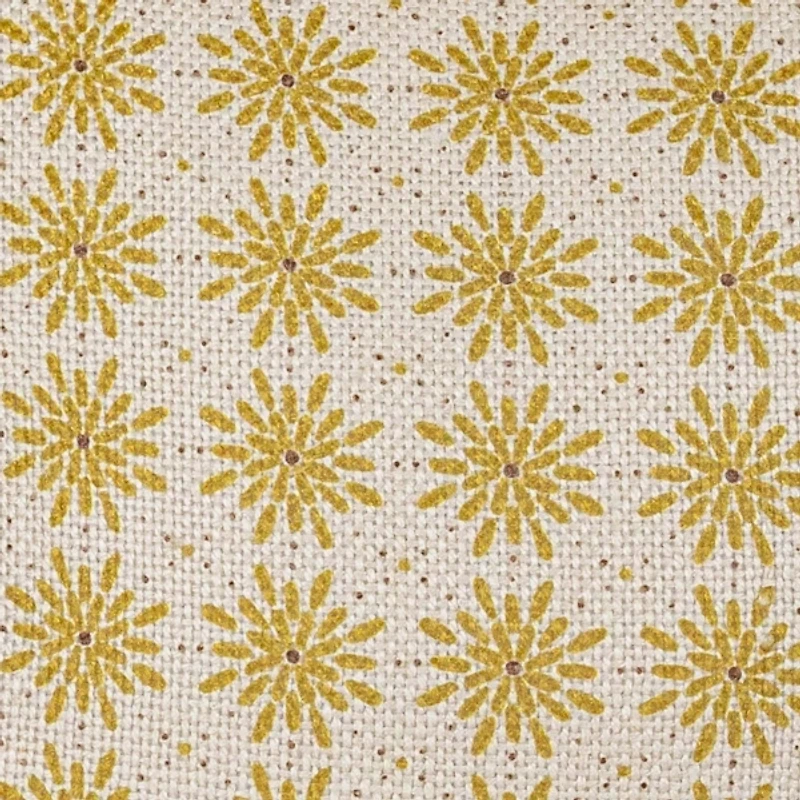 Mustard Boho Floral Indoor/Outdoor Pillow