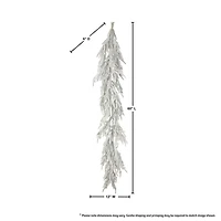 Flocked Norfolk Pine Garland