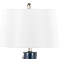 Navy and Silver Piper Table Lamp