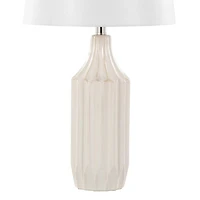 Cream Ceramic Sandra Table Lamp