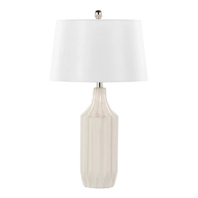 Cream Ceramic Sandra Table Lamp
