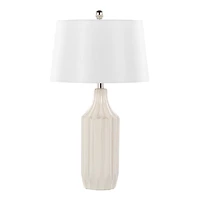 Cream Ceramic Sandra Table Lamp
