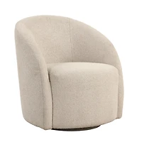 Khaki Boucle Danielle Accent Chair