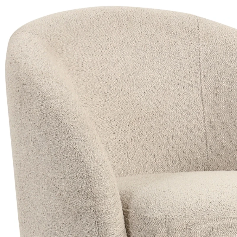 Khaki Boucle Danielle Accent Chair