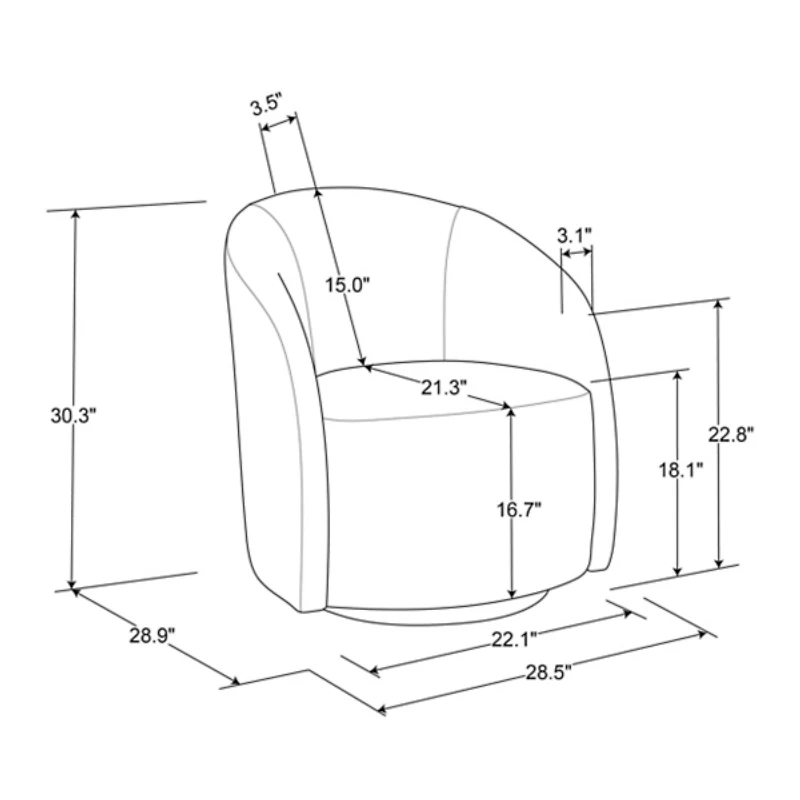 Khaki Boucle Danielle Accent Chair