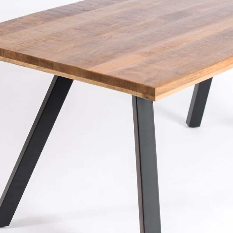 Glenn Natural Wood Rectangular Dining Table