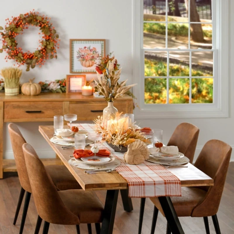 Glenn Natural Wood Rectangular Dining Table