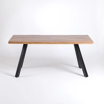 Glenn Natural Wood Rectangular Dining Table