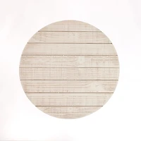 Round Savannah Wood and Metal C-Table