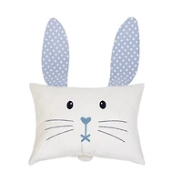 Blue Bunny Face Pillow