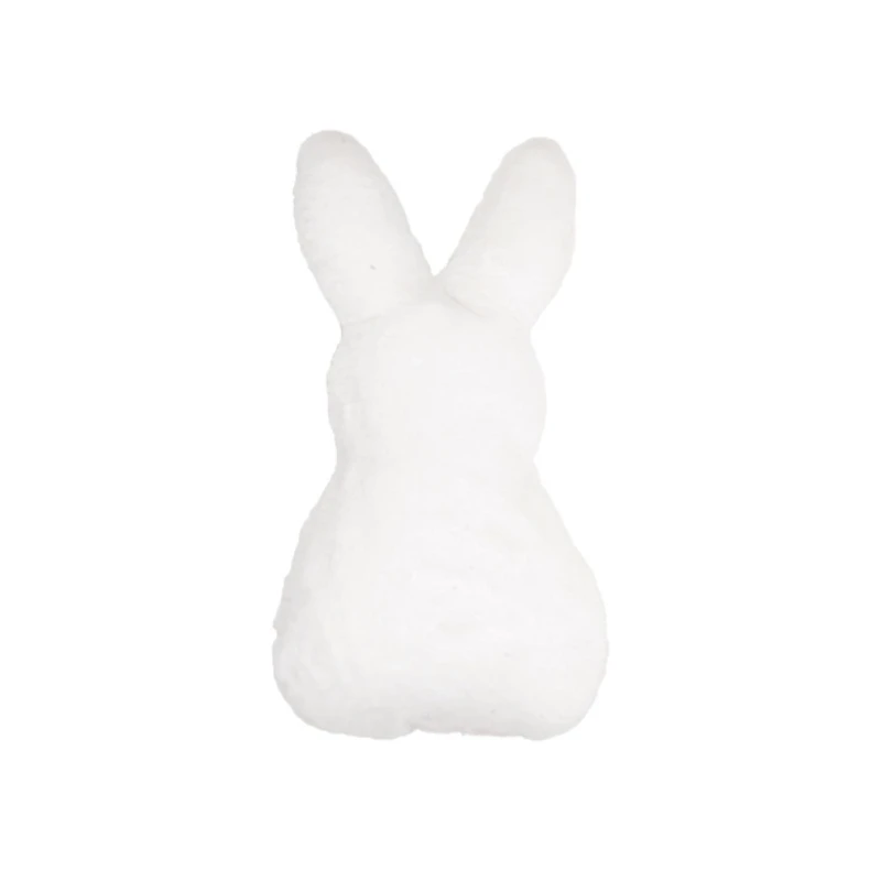 White Cotton Tail Bunny Pillow