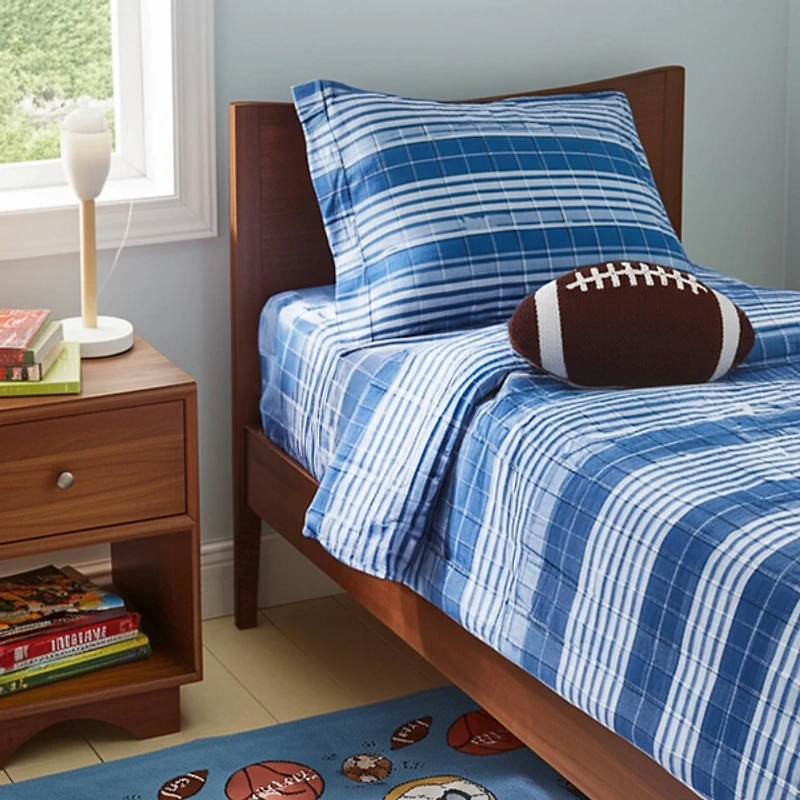 Football Shaped Hooked Pillow