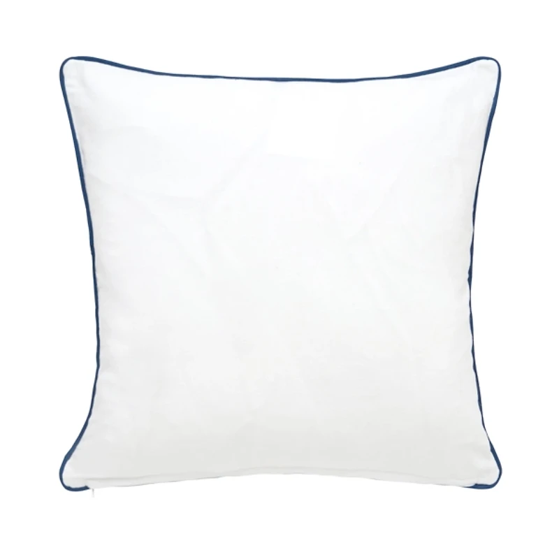Blue Crab Embellished Pillow