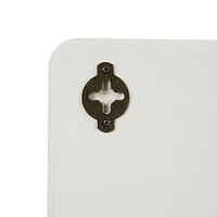 Cream Geometric 5-Section Wall Shelf